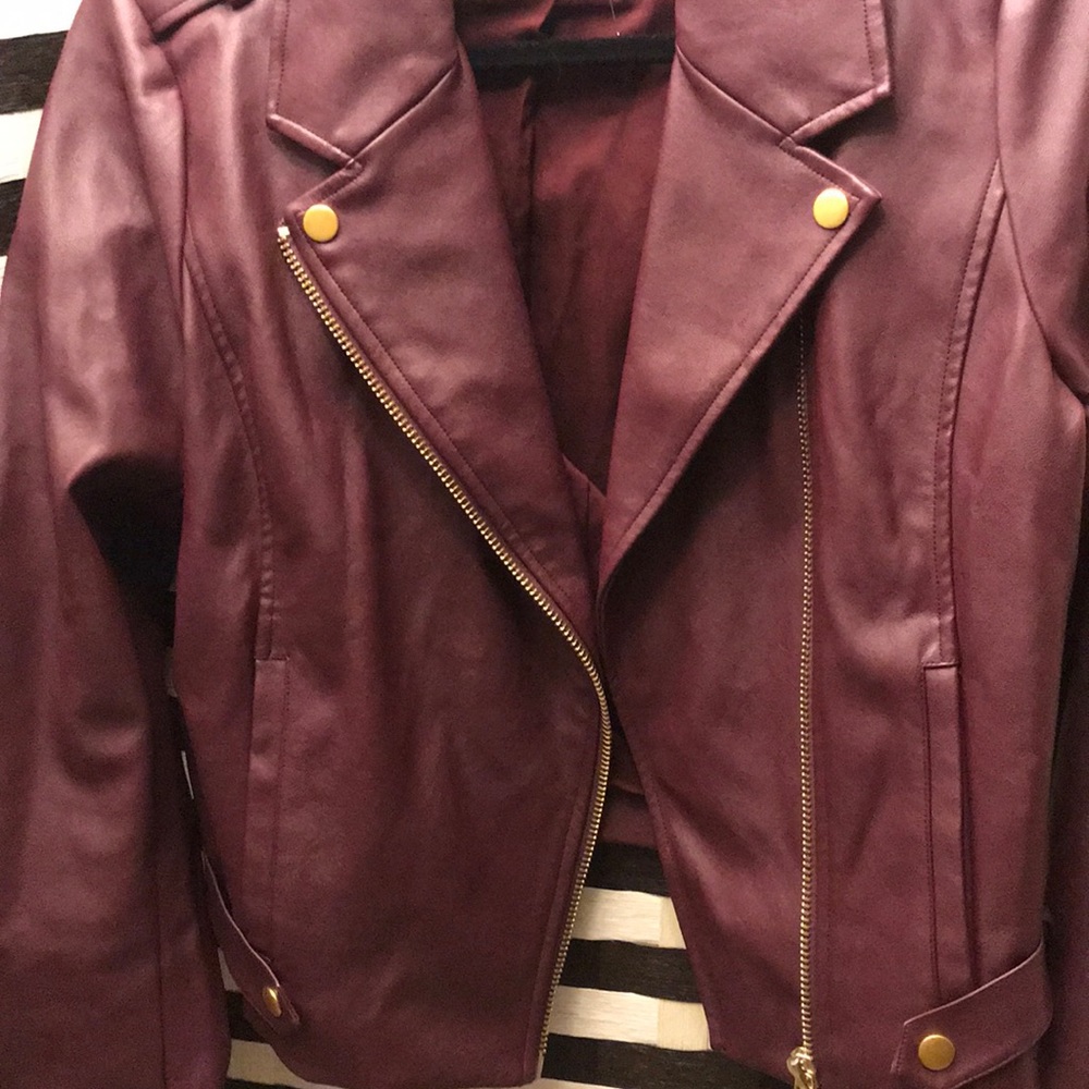 VGUC Michael Kors Leather Moto Jacket - Picture 7 of 7